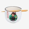 Kitchen * | Demon Slayer: Kimetsu No Yaiba Tanjiro Kamado Ramen Bowl With Chopsticks Bargain Sale