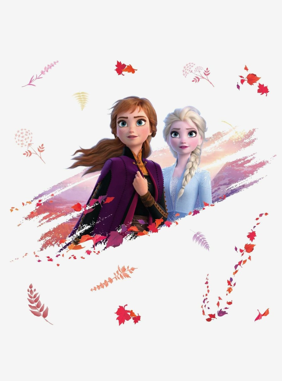 Decor * | Disney Frozen 2 Elsa And Anna Peel And Stick Giant Wall Decals Less Expensive