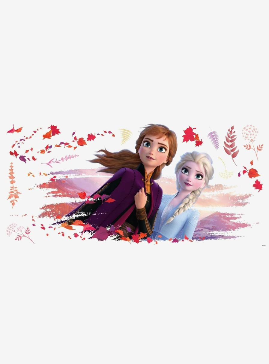 Decor * | Disney Frozen 2 Elsa And Anna Peel And Stick Giant Wall Decals Less Expensive