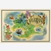 Decor * | Disney Peter Pan Neverland Map Wood Wall Decor Large Choice