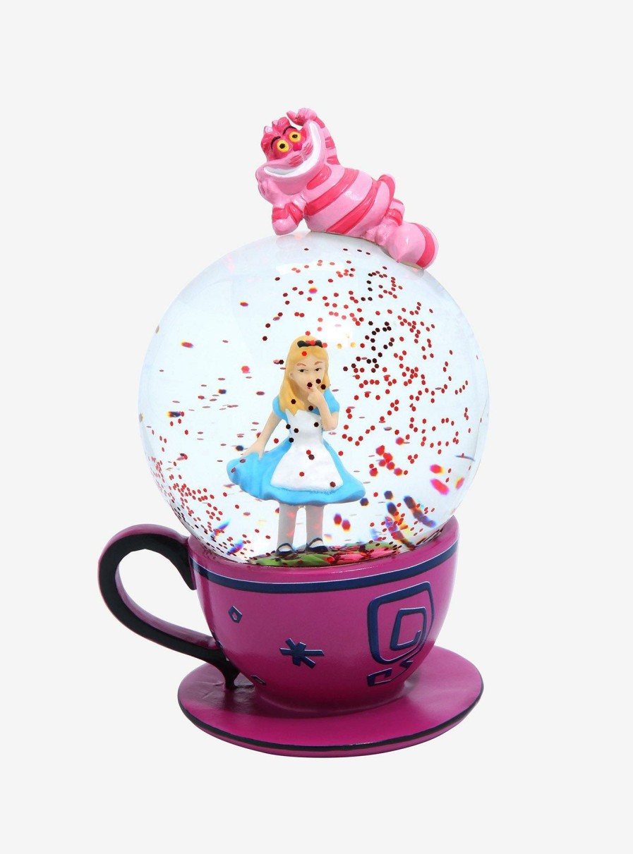 Decor * | Disney Alice In Wonderland Teacup Snow Globe Best-Selling