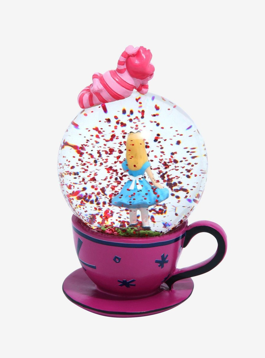 Decor * | Disney Alice In Wonderland Teacup Snow Globe Best-Selling