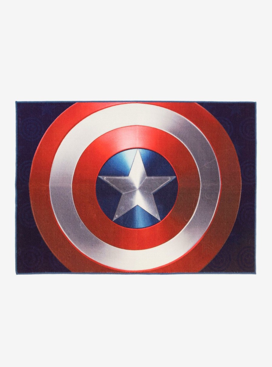 Decor * | Marvel Captain America Shield Rug New Threads