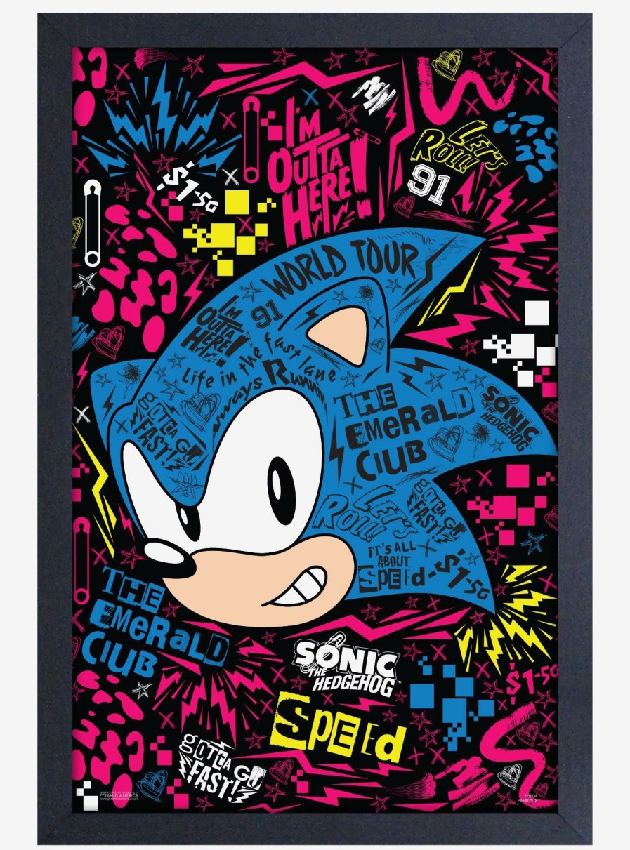 Decor * | Sonic The Hedgehog Emerald Club World Tour Poster Best-Selling