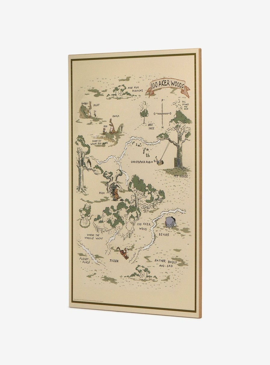 Decor * | Disney Winnie The Pooh Map Wood Wall Decor Large Choice