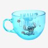 Kitchen * | Disney Lilo & Stitch Ohana Stitch Glass Mug Fire Sale