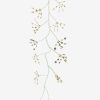 Decor * | White Bark Garland With Warm White Fairy Lights Free Delivery