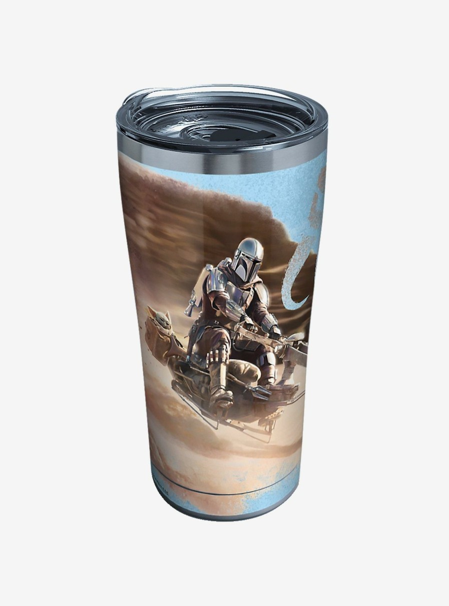 Kitchen * | Star Wars The Mandalorian Desert Ride 20Oz Stainless Steel Tumbler With Lid Hot Sale