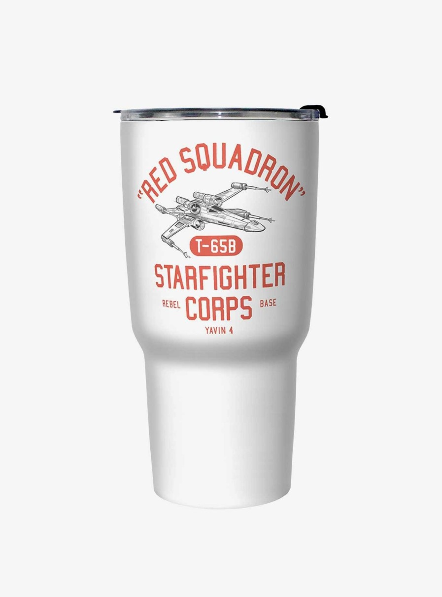 Kitchen * | Star Wars Starfighter Corps White Stainless Steel Travel Mug Best-Selling