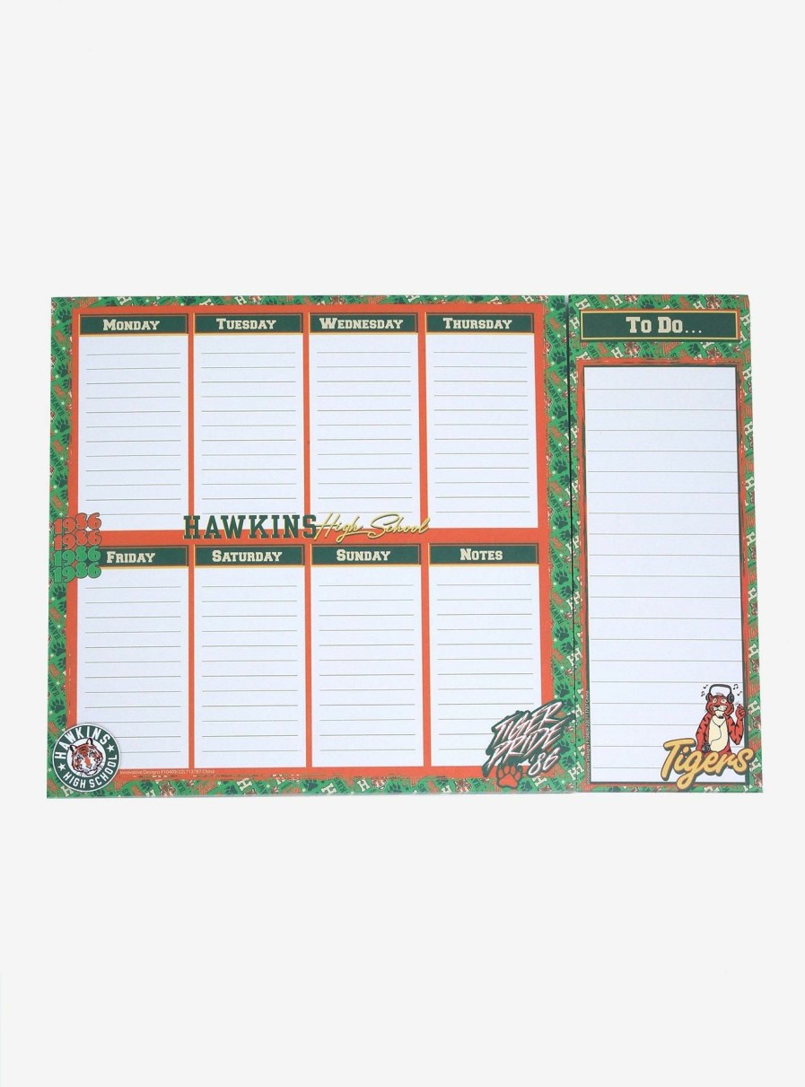 Office * | Stranger Things Hawkins High School Desk Planner Classical