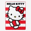 Bedroom * | Hello Kitty Waving Stripes Silk Touch Throw Latest