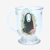 Kitchen * | Studio Ghibli Spirited Away No-Face Floral Glass Mug Boxlunch Exclusive Best-Selling