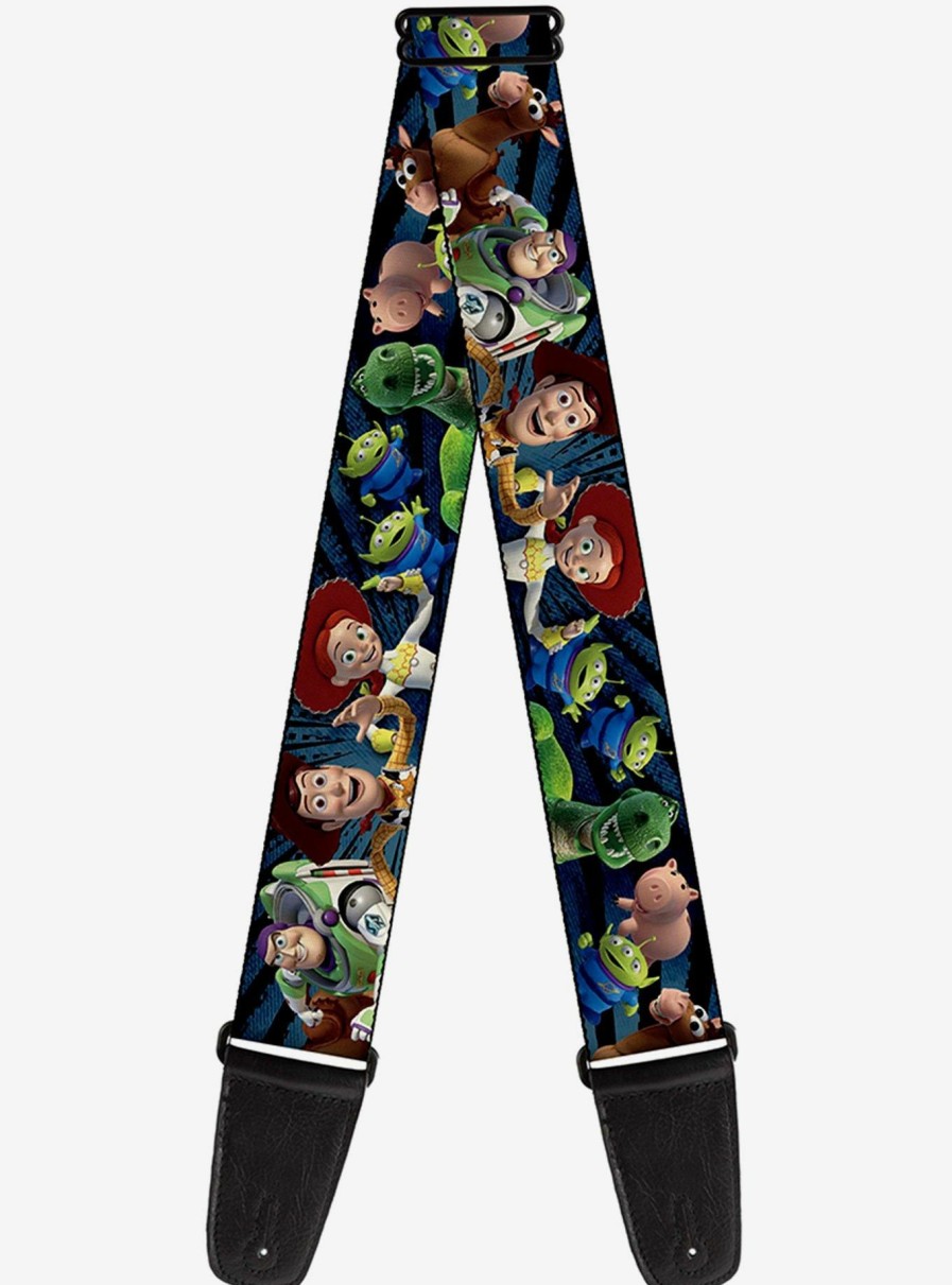 Music * | Disney Pixar Toy Story Characters Running2 Denim Rays Guitar Strap Discount