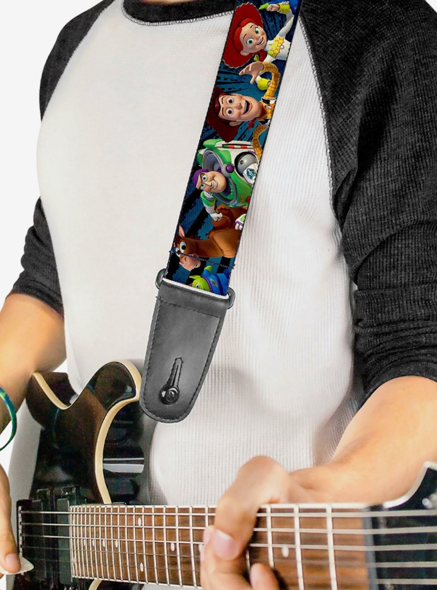 Music * | Disney Pixar Toy Story Characters Running2 Denim Rays Guitar Strap Discount