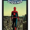 Decor * | Marvel Spider-Man 60Th Ann Roof Framed Wood Poster Top Selling