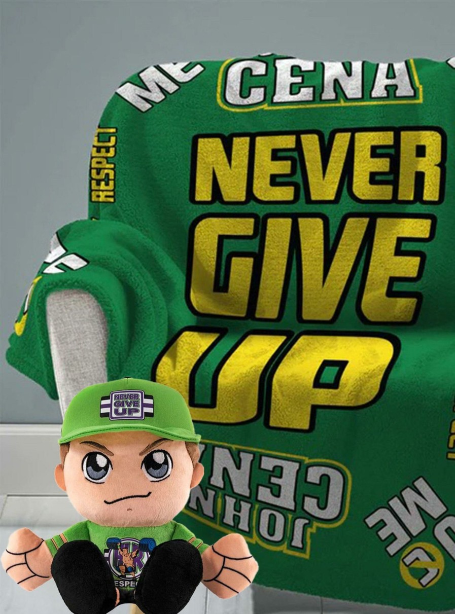 Bedroom * | Wwe John Cena Sleep Squad X Plush: Throw Blanket & Plush Bundle Less Expensive