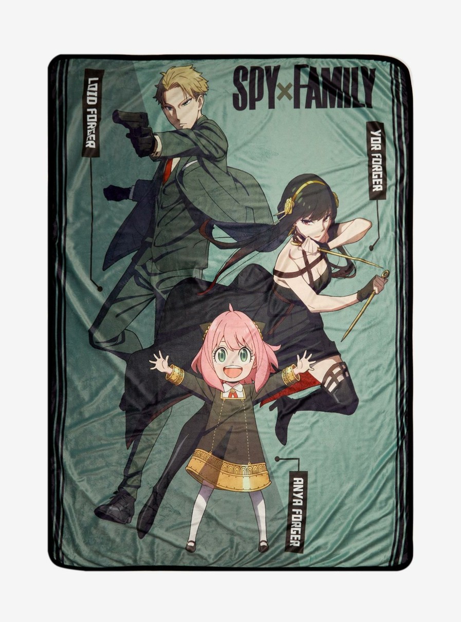 Bedroom * | Spy X Family Forger Family Fleece Throw Latest