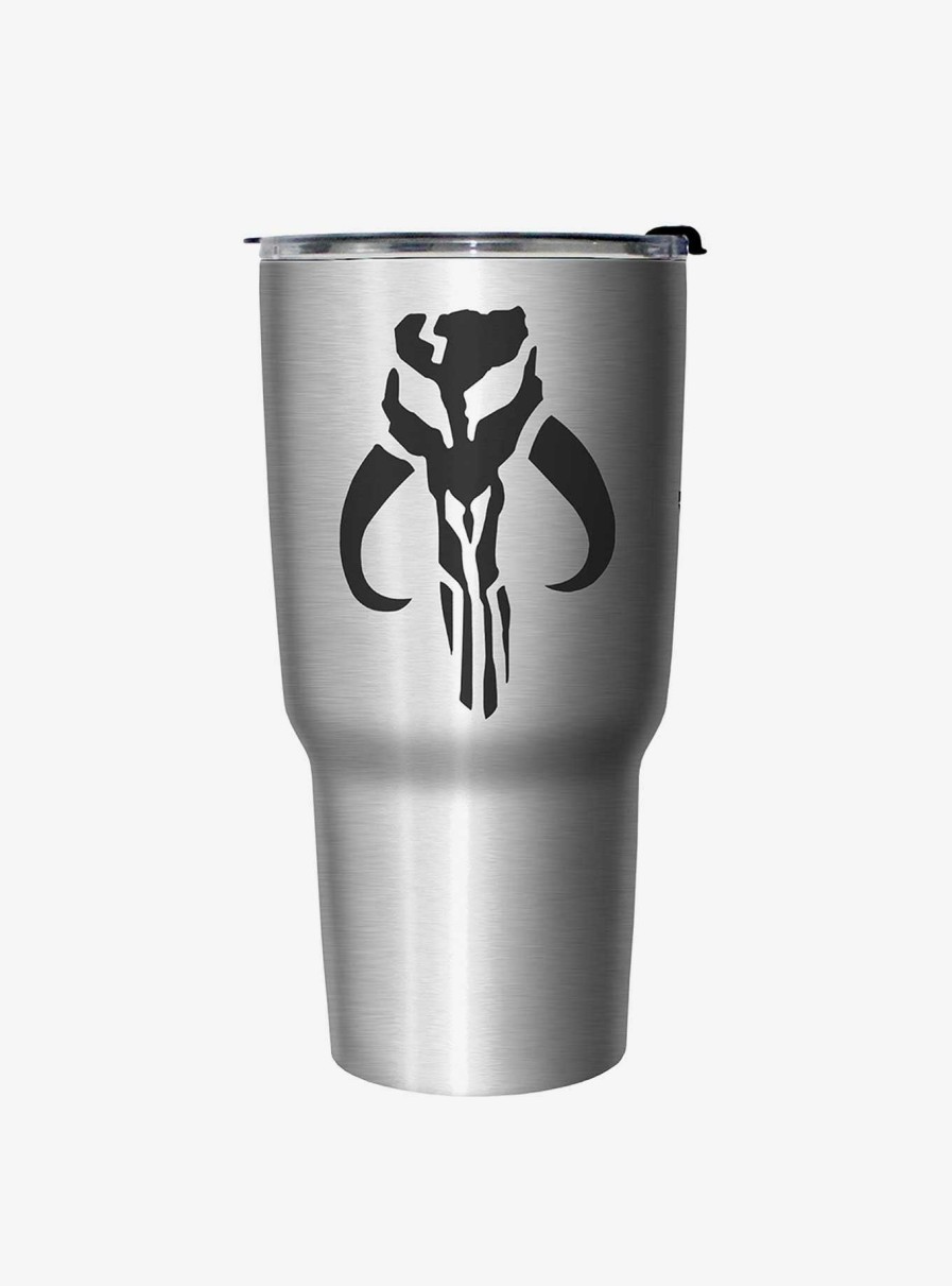 Kitchen * | Star Wars Mandalorian Logo Stainless Steel Travel Mug Fire Sale