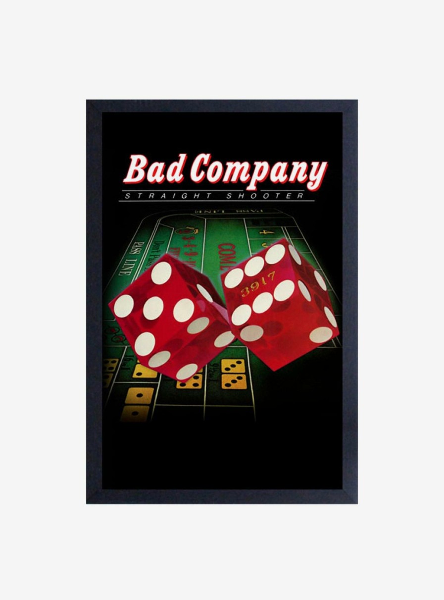 Decor * | Bad Company Dice Framed Wood Wall Art Best-Selling