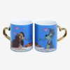 Kitchen * | Disney Lady And The Tramp Heart Handle Mug Set Free Delivery