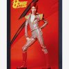 Decor * | David Bowie Lightning Bolt Framed Wood Wall Art Less Expensive