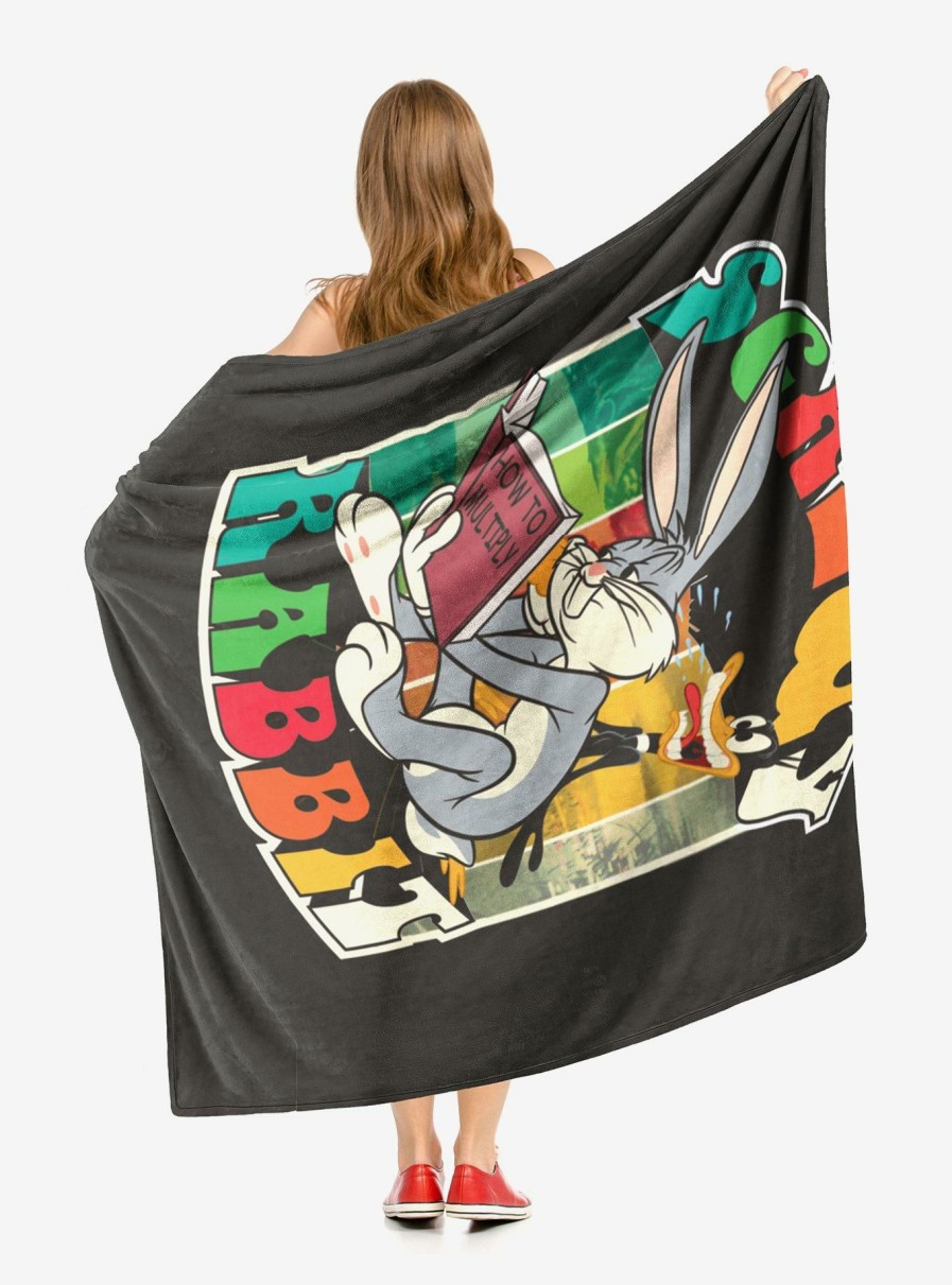 Bedroom * | Looney Tunes Screwy Rabbit Throw Blanket Latest Fashion