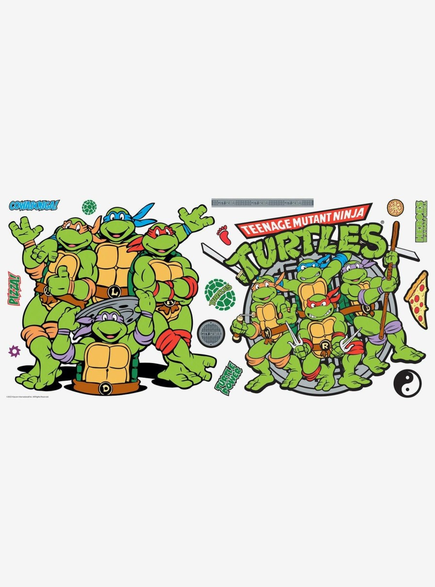 Decor * | Teenage Mutant Ninja Turtles Peel And Stick Giant Wall Decals Best-Selling