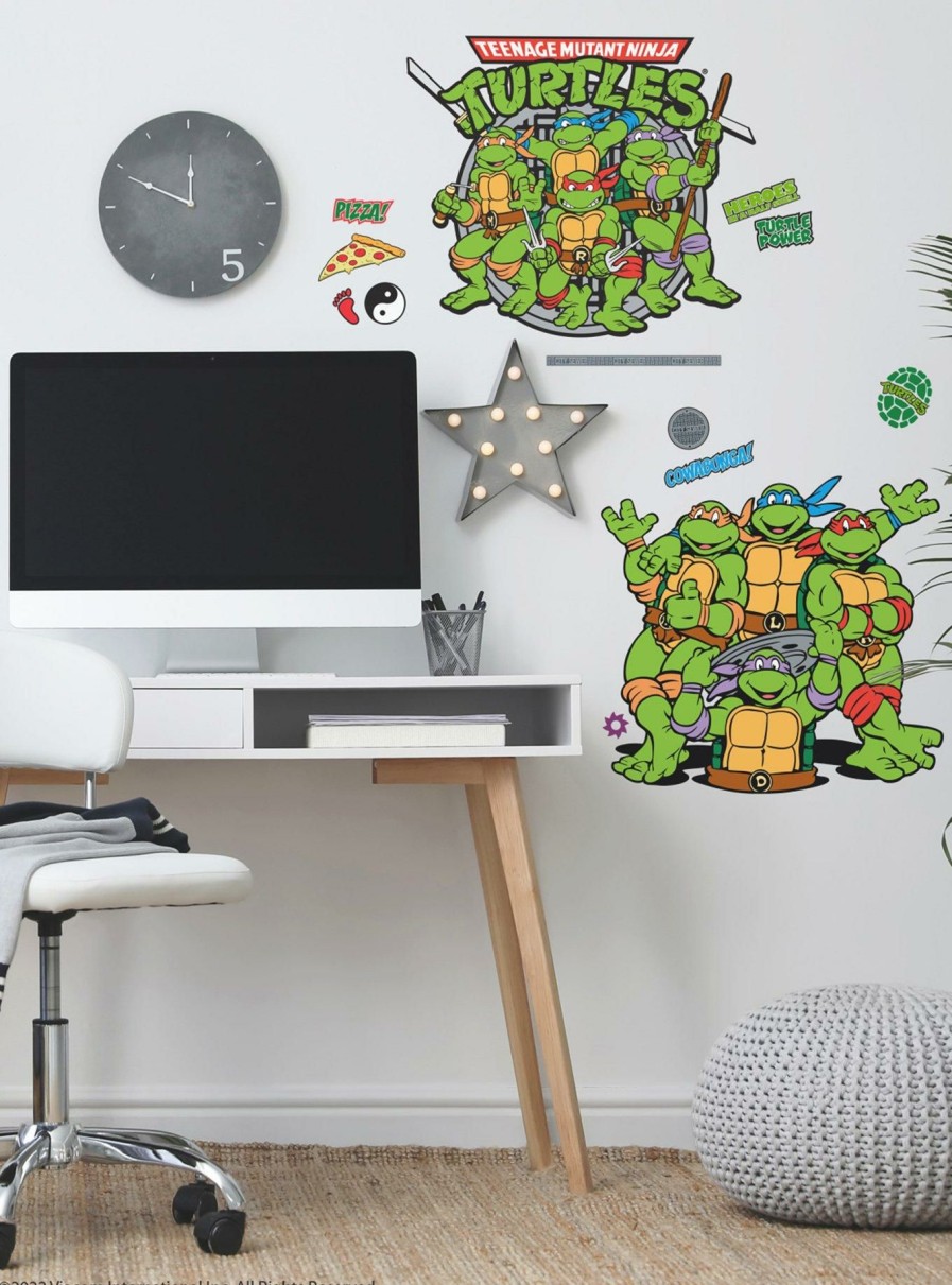 Decor * | Teenage Mutant Ninja Turtles Peel And Stick Giant Wall Decals Best-Selling