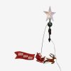 Decor * | Led Star Tree Topper With Rotating Santa Latest