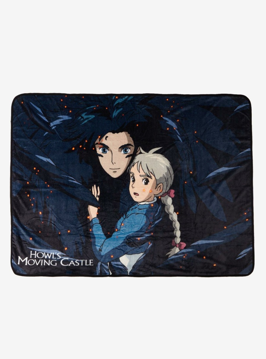 Bedroom * | Studio Ghibli Howl'S Moving Castle Movie Poster Throw Boxlunch Exclusive Best Sellers