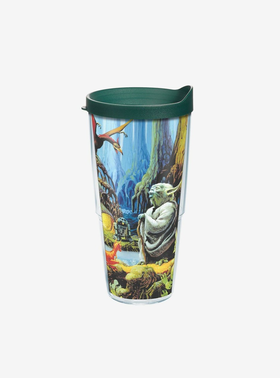 Kitchen * | Star Wars Empire 40Th Yoda 24Oz Classic Tumbler With Lid New Threads