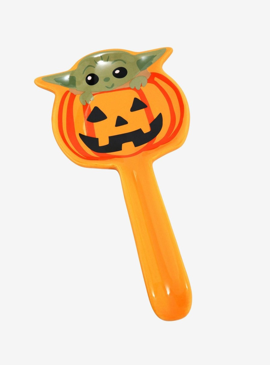 Kitchen * | Star Wars The Mandalorian Grogu In Jack-O'Lantern Spoon Rest Large Choice