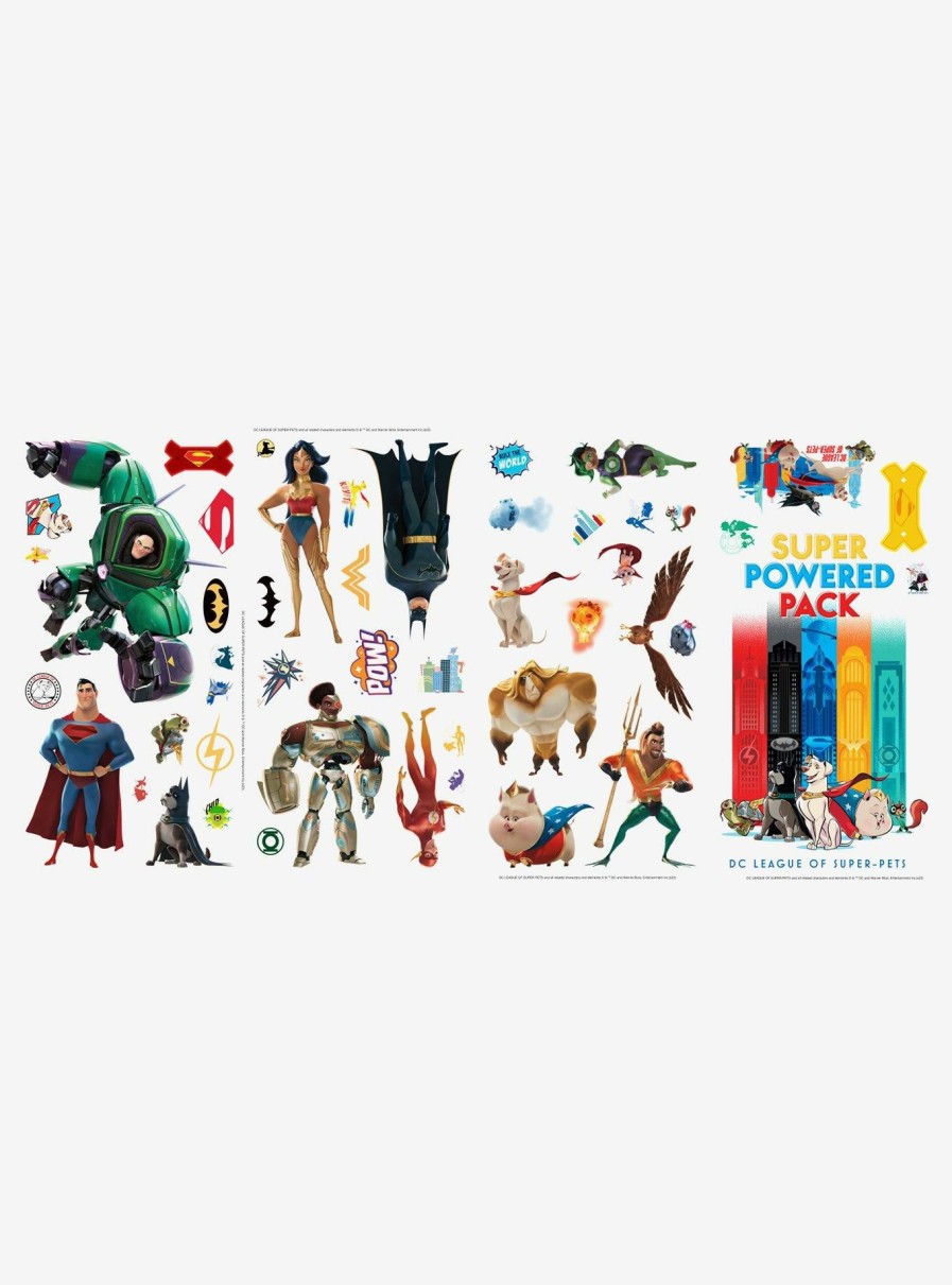 Decor * | Dc Comics Dc League Of Super-Pets Peel & Stick Wall Decals Latest Fashion