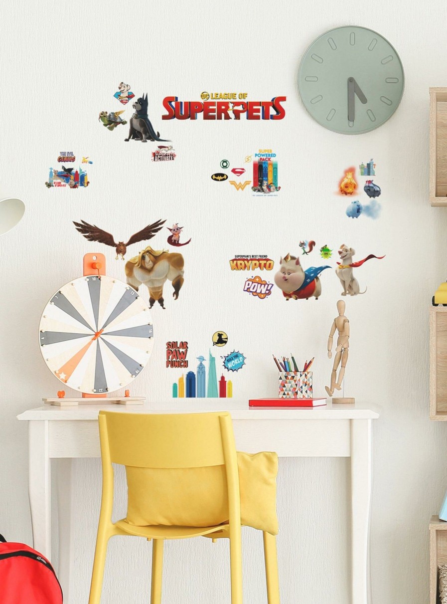 Decor * | Dc Comics Dc League Of Super-Pets Peel & Stick Wall Decals Latest Fashion