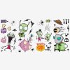 Decor * | Invader Zim Peel & Stick Wall Decals Large Choice