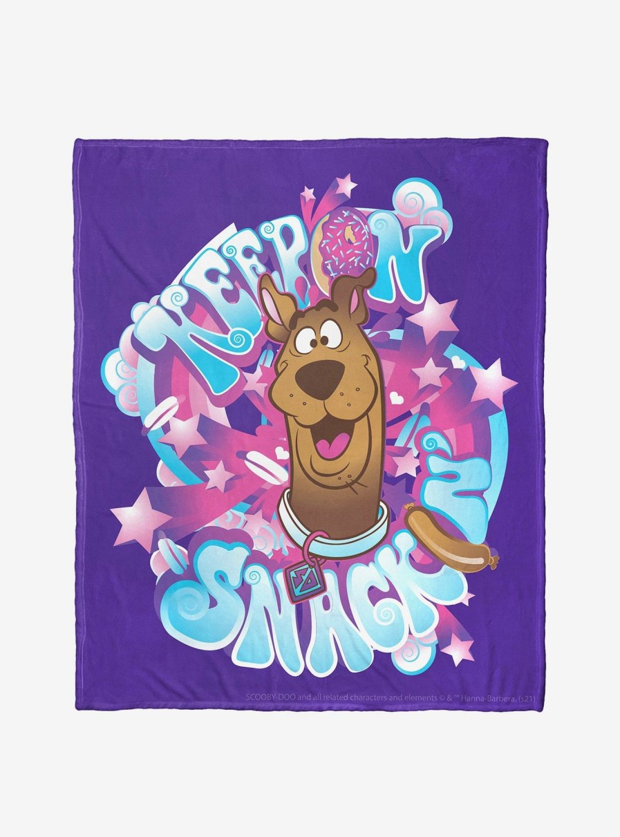 Bedroom * | Scooby-Doo Keep Snackin Throw Blanket New Threads