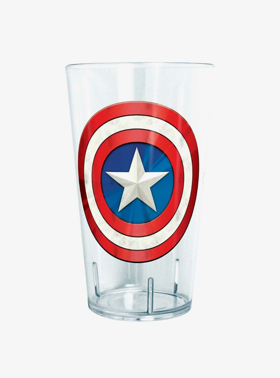 Kitchen * | Marvel Captain America Shield Tritan Cup Fire Sale