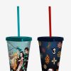 Kitchen * | Demon Slayer: Kimetsu No Yaiba Tumbler With Straw Set Less Expensive