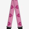 Music * | Dc Comics Superman Shield Pink Guitar Strap Best-Selling