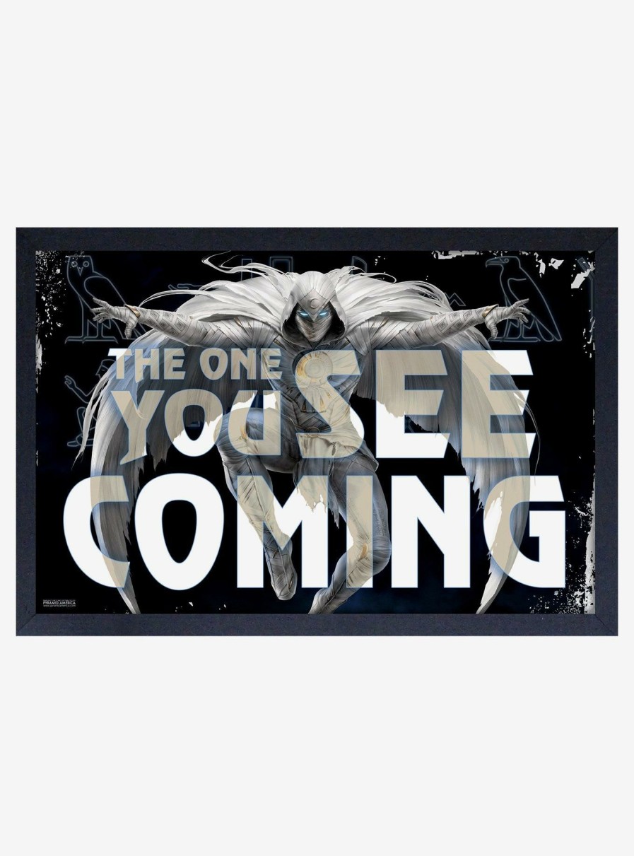 Decor * | Marvel Moon Knight See Me Coming Framed Wood Poster Less Expensive