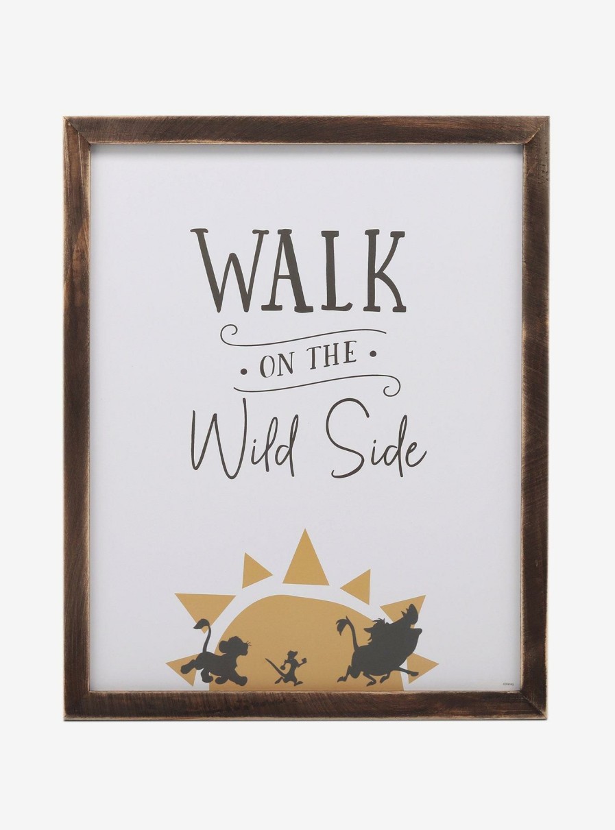 Decor * | Disney The Lion King Walk On The Wild Side Framed Wood Wall Decor Classical