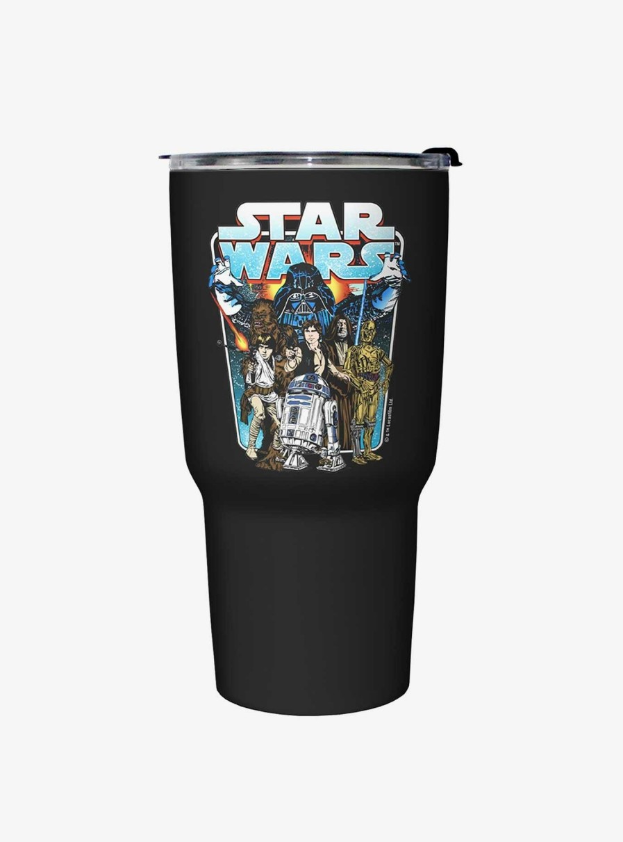 Kitchen * | Star Wars Classic Battle Black Stainless Steel Travel Mug New Threads