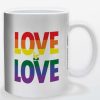 Kitchen * | Love Is Love Rainbow Mug Less Expensive