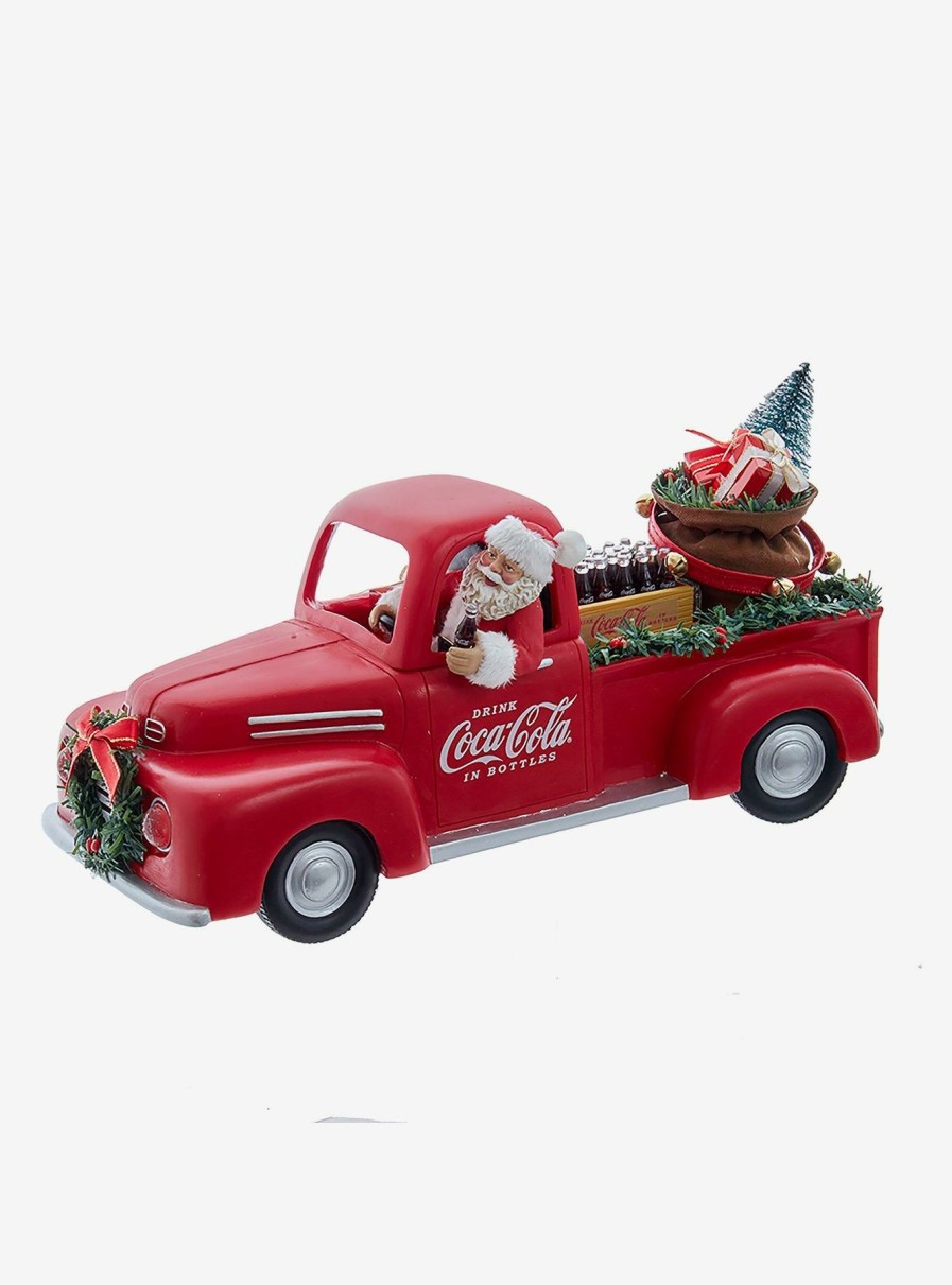 Decor * | Coca Cola Santa In Pickup Truck Latest Fashion