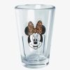 Kitchen * | Disney Mickey Mouse Minnie Leopard Bow Mini Glass Top Selling