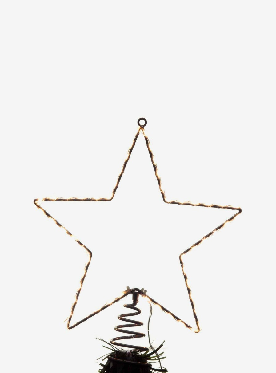 Decor * | Metal Lighted Led Star Treetop Less Expensive