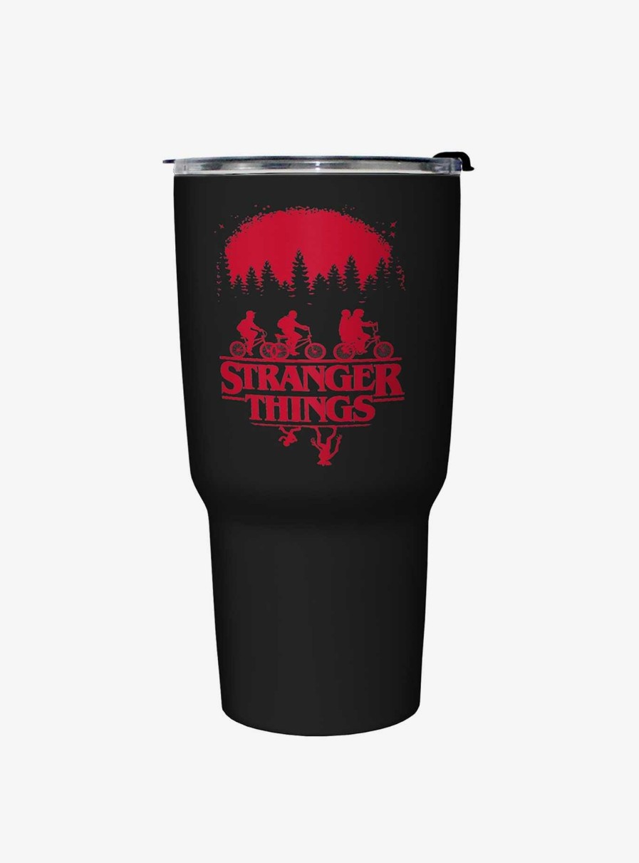 Kitchen * | Stranger Things Riding Bikes Travel Mug Latest