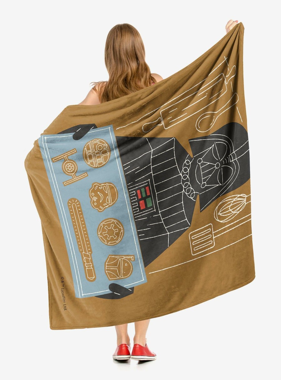 Bedroom * | Star Wars Dark Side Cookies Throw Blanket Fire Sale