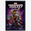 Decor * | Marvel Guardians Of The Galaxy Group Framed Wood Wall Art Sale Online