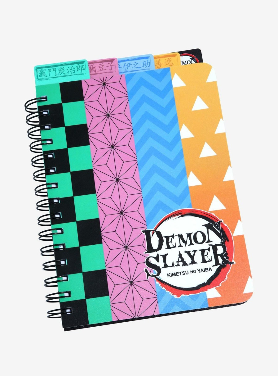 Office * | Demon Slayer: Kimetsu No Yaiba Split Patterns Tab Journal Sale Online